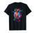 Anatomical Heart Paint Splatter Artistic Design T-Shirt
