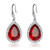 Swarovski Crystal Teardrop Dangle Drop Earrings for Women 14K Gold Plated Hypoallergenic Jewelry  Red