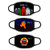 3PCS Among Us Game Crewmates Impostor Kids Face cloth Mask Bandanas Boys Girls Balaclava Bandanas Neck Dust Covers  Style09  one size
