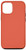 iPhone 12 12 Pro Simple Chic Solid Color Dark Poppy Orange Case