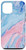 iPhone 12 12 Pro Blue and Pink Paint Marbling Art Case