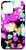 iPhone 12 Pro Max Cool Retro 80s Pink Teal Paint Splash Pattern On Black Case