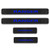 for Ford Ranger Door Sill Protector Reflective 4D Carbon Fiber Sticker Door Entry Guard Door Sill Scuff Plate Stickers Auto Accessories 4Pcs Blue