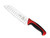 Mercer Culinary Millennia Santoku Knife  7-Inch Granton Edge  Red