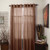 Lavish Home Alla Grommet Curtain Panel  84-Inch  Chocolate