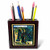 3dRose ph_18949_1 Spanish Wild Wacky Woman-Tile Pen Holder, 5-Inch