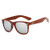 LongKeeper Wood Sunglasses for Men Women Vintage Real Wooden Arms Glasses  Brown  Silver