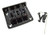 3-string BLACK Hard-tail Bridge for Cigar Box Guitars  and  More