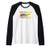 Nashville Tennessee Colorful Paint State Outline Nashville Raglan Baseball Tee