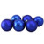 Northlight WY00756 Blue Glass Ball Christmas Ornament Set  3.25"
