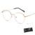 Blue Light Blocking Glasses for Teens Women Men  Round Thin Anti-Eyestrain and UV 400  Reading and Computer Gaming Glasses  Non Prescription