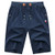 Geek LITHTING Mens Shorts Casual Comfortable Workout Shorts Drawstring Zipper Pockets Elastic Waist Blue Small