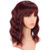 Short Wine Red Wavy Wigs With Bangs For Women Shoulder Length Synthetic Bob Curly Wigs Burgundy Wavy Wigs