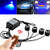 Teguangmei 4 in 1 Car Motorcycle LED Eagle Eye Emergency Strobe Warning Lights Car Truck Accessories DRL Wireless Remote Control Flash Lights 12V Blue