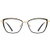 TIJN Stylish Cateye Metal Glasses with Blue Light Blocking Lenses Non-prescription Eyeglasses for Women Men