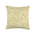 Green Artisitic Yellow Leaves Throw Pillow  16x16  Multicolor