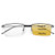 WANWAN Semi-rimless Progressive Multifocus Reading Glasses Anti-Reflective Alloy Frame Blue Light Blocking Rectangular Readers for Men  Black 1.5x