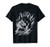 Wolf  Animal  Moon  Howl  Paint  Grey  Cool  Graphic  Gift T-Shirt
