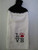 Crocheted FULL Towel LOVE Pawprint Kitchen Towel with Black yarn