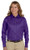 Harriton Ladies Easy Blend Long-Sleeve Twill Shirt Stain-Release L Team Purple