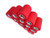 WildCow 3" Red Vet Wrap Tape Bulk  12 Pack Cohesive Bandage Wrap  Self Adherent Grip Rolls 
