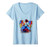 Womens Colorful Yorkie Dog Breed Owner Paint Lover Painting Gift V-Neck T-Shirt
