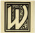 Hero Arts Illuminated W Alpha Woodblock Stamp