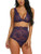 Avidlove Sexy Lingerie for Women High Waist Bra and Panty Set Strappy Babydoll Bodysuit Purple