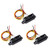 KOOBOOK 3Pcs Infrared Proximity Distance Sensor Module 0A41SK GP2Y0A41SK0F Range 4-30cm with Cable