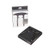 Viski Warren  Gunmetal Champagne Puller  0.75x4x4  Black