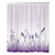 rouihot Shower Curtain Set with Hooks Purple Meadow and Butterfly 60x72 Inch Waterproof Polyester Fabric Bath Bathroom Curtain
