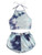 SweatyRocks Women's 2 Piece Set Tie Dye Halter Crop Top and Shorts Set Multicoloured XS