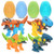 4pcs DIY Easter Dinosaur Egg Disassembly Assembly Toys Baby Kids Early Educational Blocks Toys with Assemble Screw Driver Nut Toys for Children
