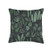 Vine Mercantile Green Tropical Botanical Jungle Leaves Pattern Throw Pillow  16x16  Multicolor