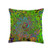 My Rubio Garden Groovy Abstract Retro Designs Groovy Abstract Retro Lime Green and Blue Swirl Throw Pillow  16x16  Multicolor