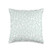 Vine Mercantile Chic Pastel Mint Green  and  White Leopard Animal Print Pattern Throw Pillow  16x16  Multicolor