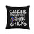 Bladder Cancer Awareness Cancer Ribbons Bladder Cancer Survivor Fighter Blue Yellow Purple Ribbon Throw Pillow  16x16  Multicolor