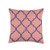 Grey  and  Gold Publishing Arabesque Pattern Pink  and  Purple AEW257 Throw Pillow  16x16  Multicolor