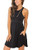 YUNDAI Women's Short Sleeve Summer Casual Beach Sundress Loose Plain Tunic Dress with Pockets S Black