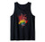 Anatomical Heart Paint Splatter Rainbow Artistic Design Tank Top