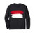Monaco Flag Paint Style Long Sleeve T-Shirt