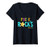 Womens Virtual Pre-K Distance Remote Learning Back to School V-Neck T-Shirt