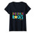 Womens Virtual Pre-K Distance Remote Learning Back to School V-Neck T-Shirt