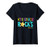 Womens Virtual Pre-K Distance Remote Learning Back to School V-Neck T-Shirt