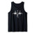 Anarchy Eagle Wings Paint Splatter Stars Graphic Tank Top