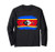 Swaziland Flag Paint Style Long Sleeve T-Shirt