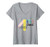 Womens GGT School Fourth Grade Homeschool Remote Learning V-Neck T-Shirt
