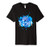 Blue Paint Splatter Graphic Art Teacher Premium T-Shirt
