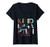 Womens GGT School Kindergarten Return Homeschool Remote Learning V-Neck T-Shirt