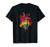 Anatomical Heart Paint Splatter Rainbow Artistic Design T-Shirt